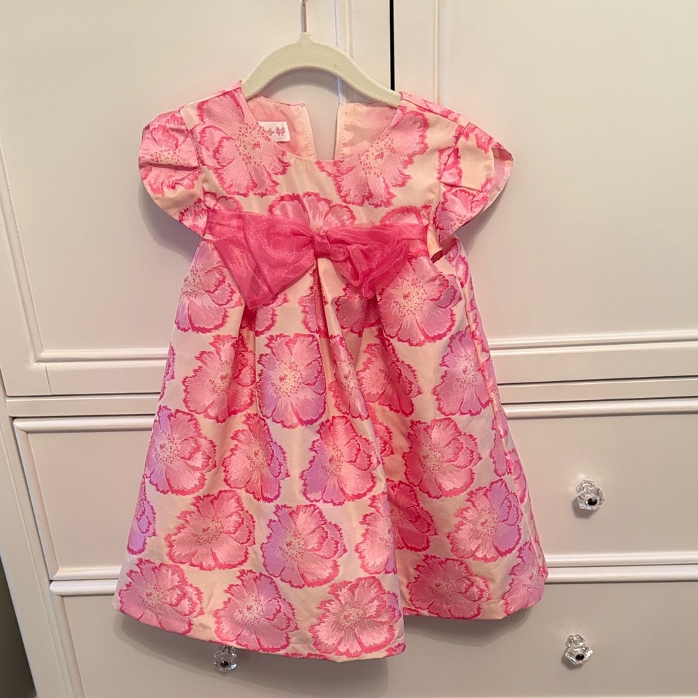 Bonnie Baby Pink Floral Dress